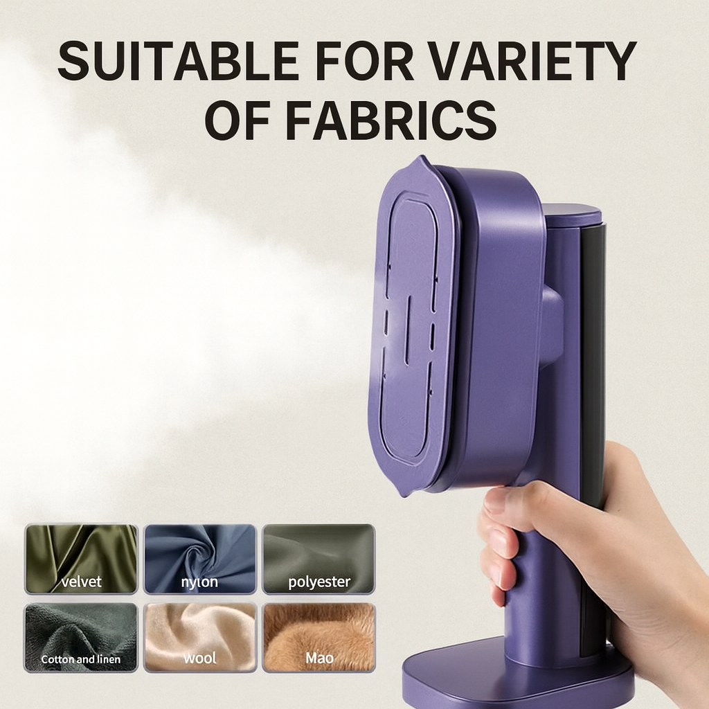 Handhållen ångstrykjärn för klädsel - LCD-skärm för resestrykjärn