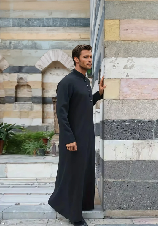Halil solid robe