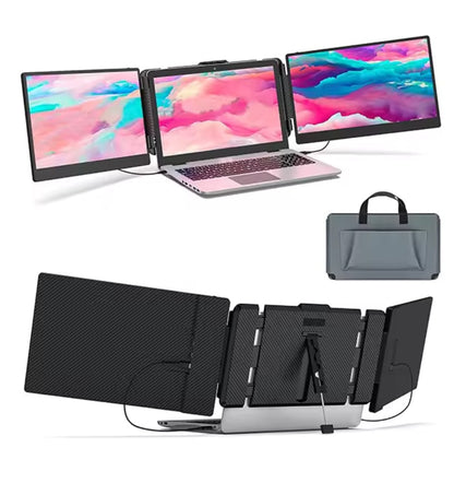 S2 bärbar dator med tre skärmar