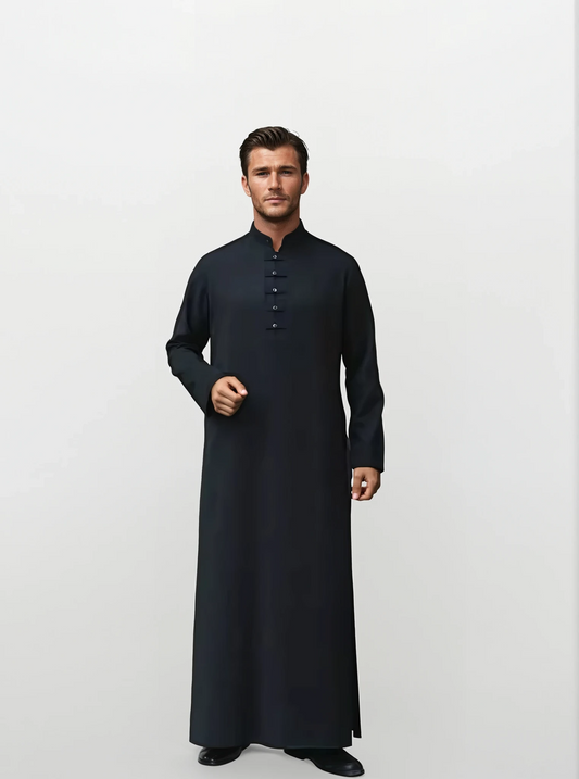 Halil solid robe