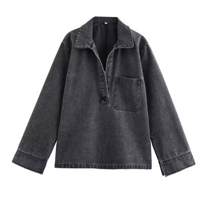 Sandra 2-delad denim